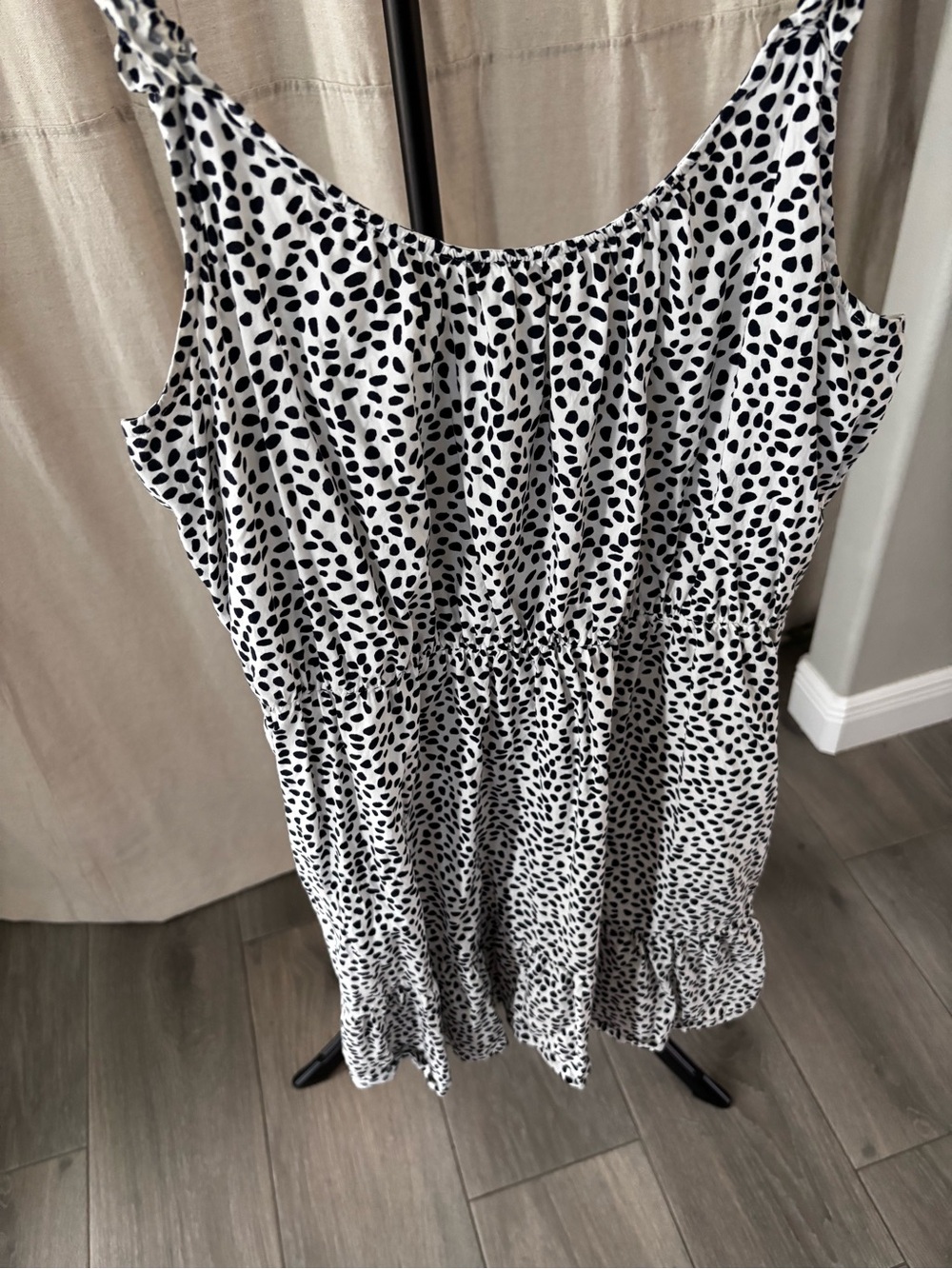 Banana Republic White and Black Spotted Sundress - Picture 3 of 10